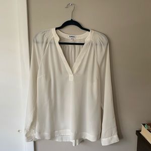 Express Long Sleeve White Blouse Size L